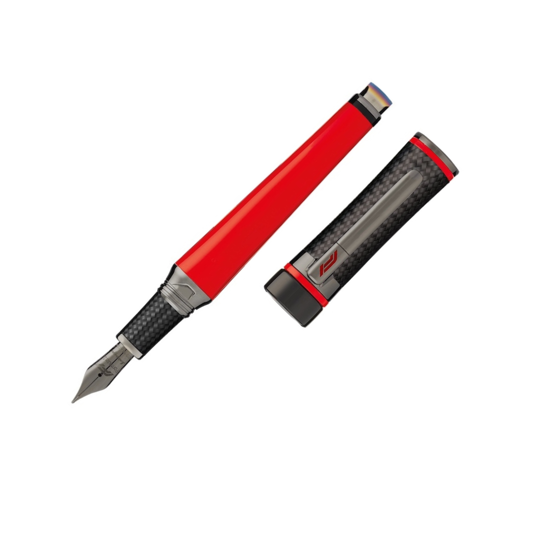 Montblanc red fountain sales pen
