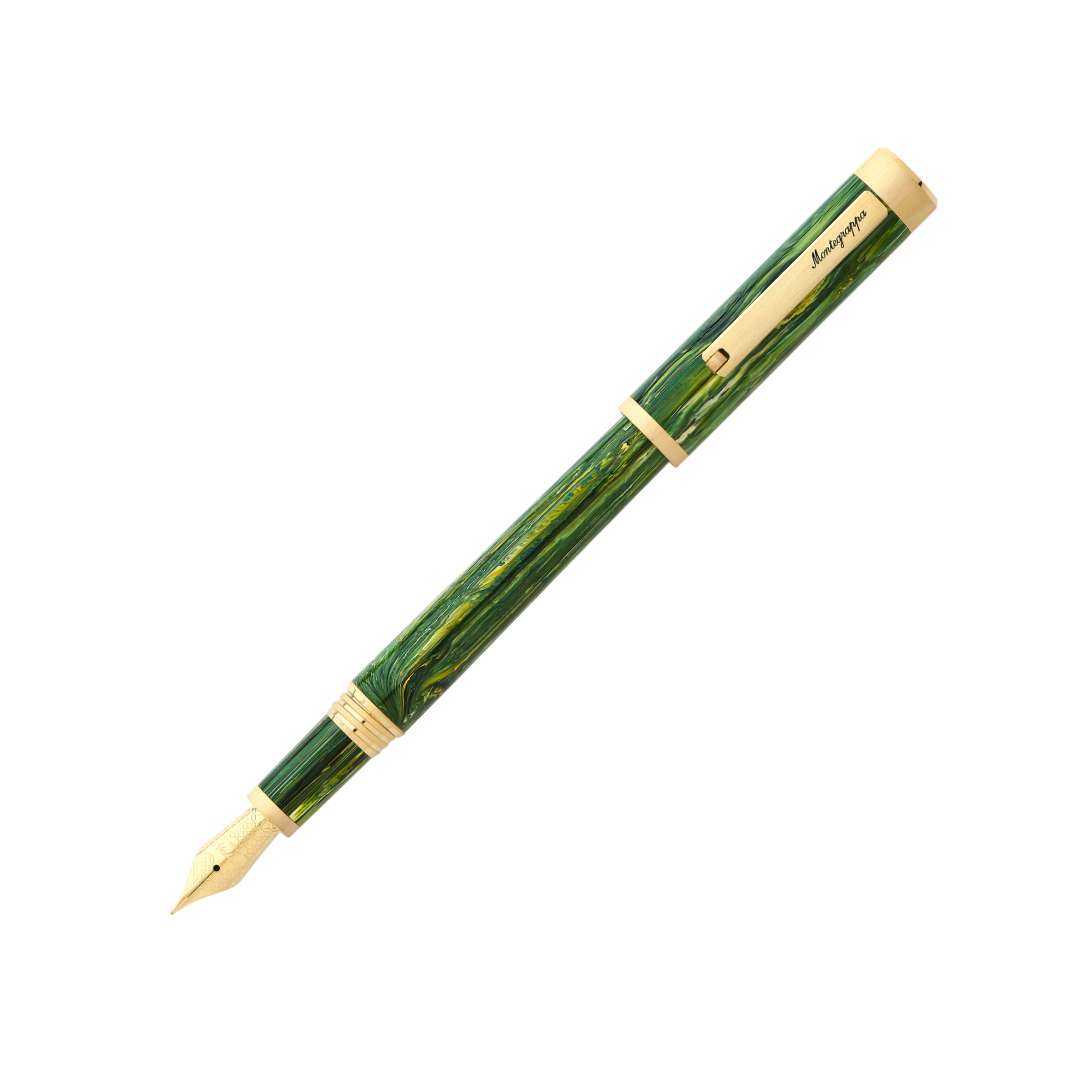 Montegrappa US Exclusive Zero Fountain Pen - Samba with Yellow Gold Trim