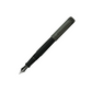 Aurora Talentum Fountain Pen - Black OPS with Ruthenium Metal Cap