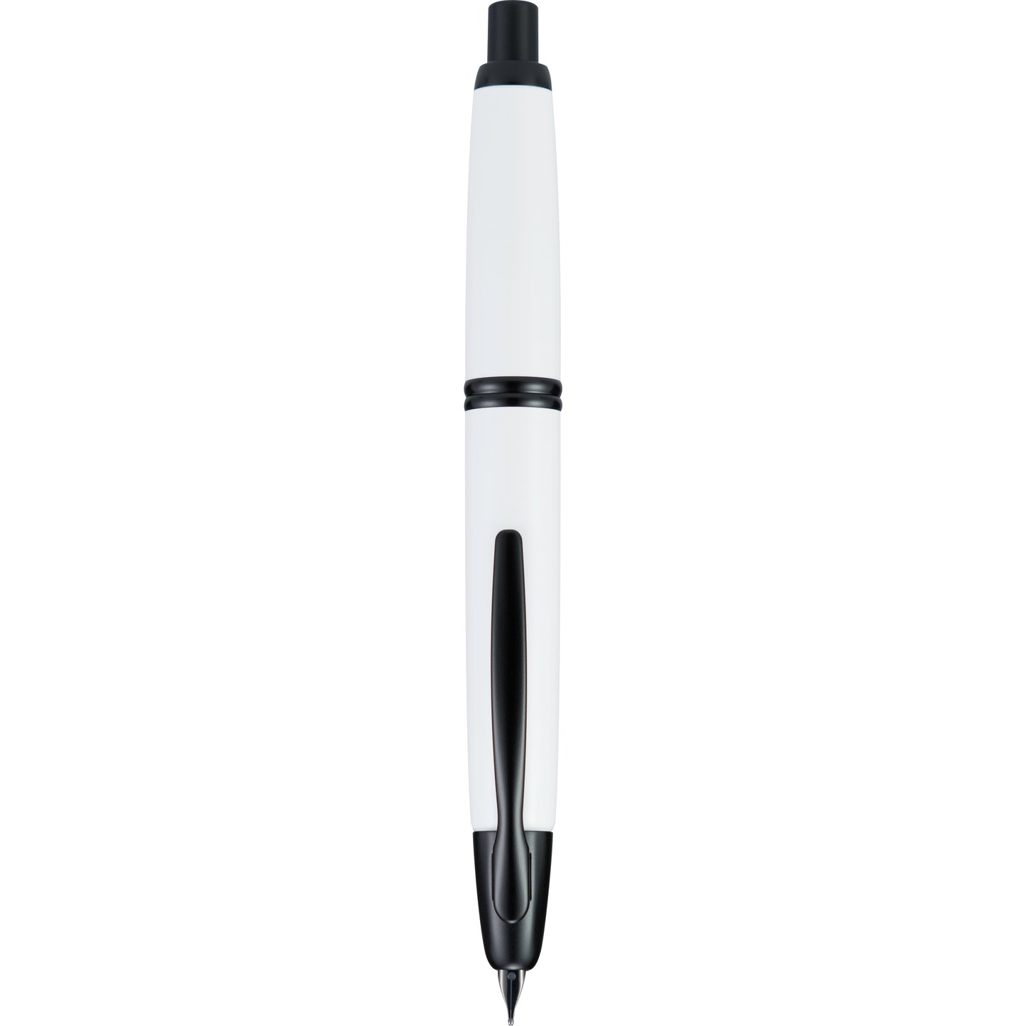 Pilot Vanishing Point Fountain Pen - White with Black Matte Trim