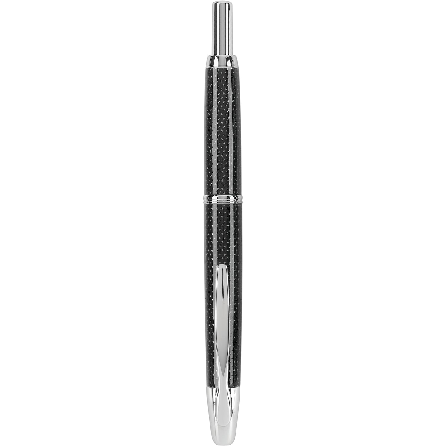 Pilot Vanishing Point Fountain Pen - Black Carbonesque with Rhodium Trim