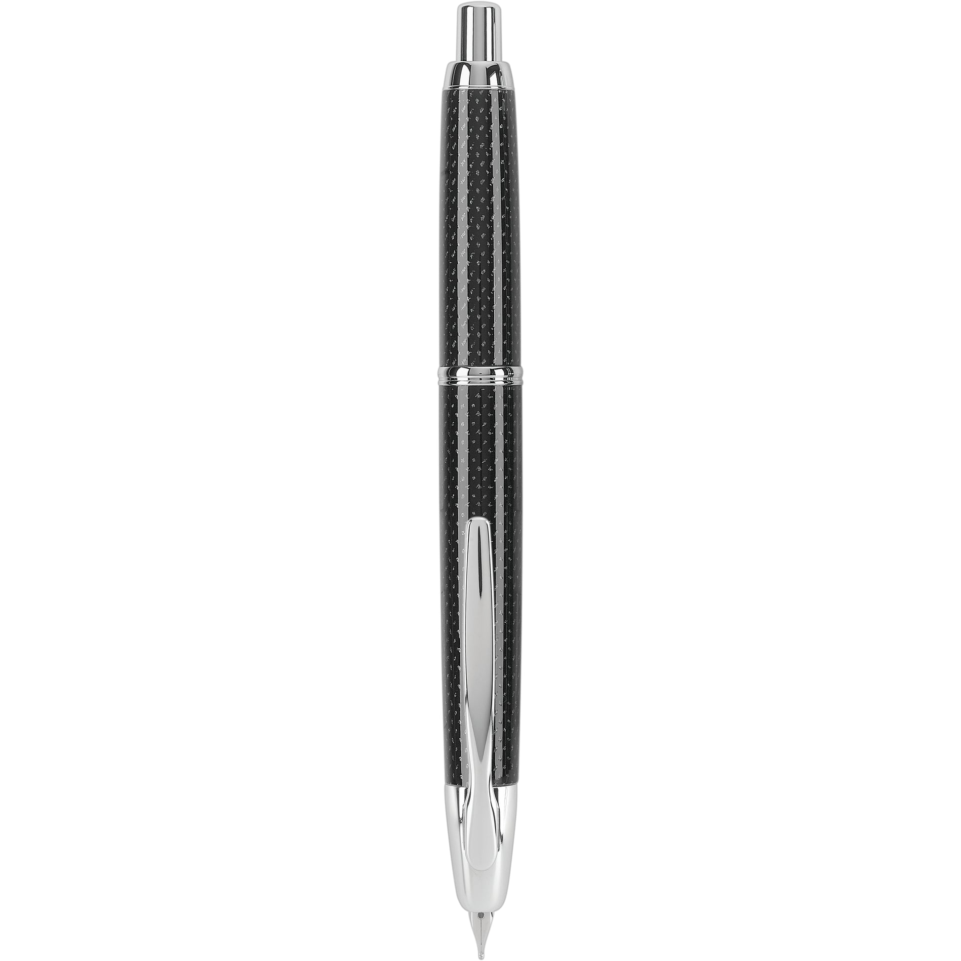 Pilot Vanishing Point Black Carbonesque Fountain Pen - Medium