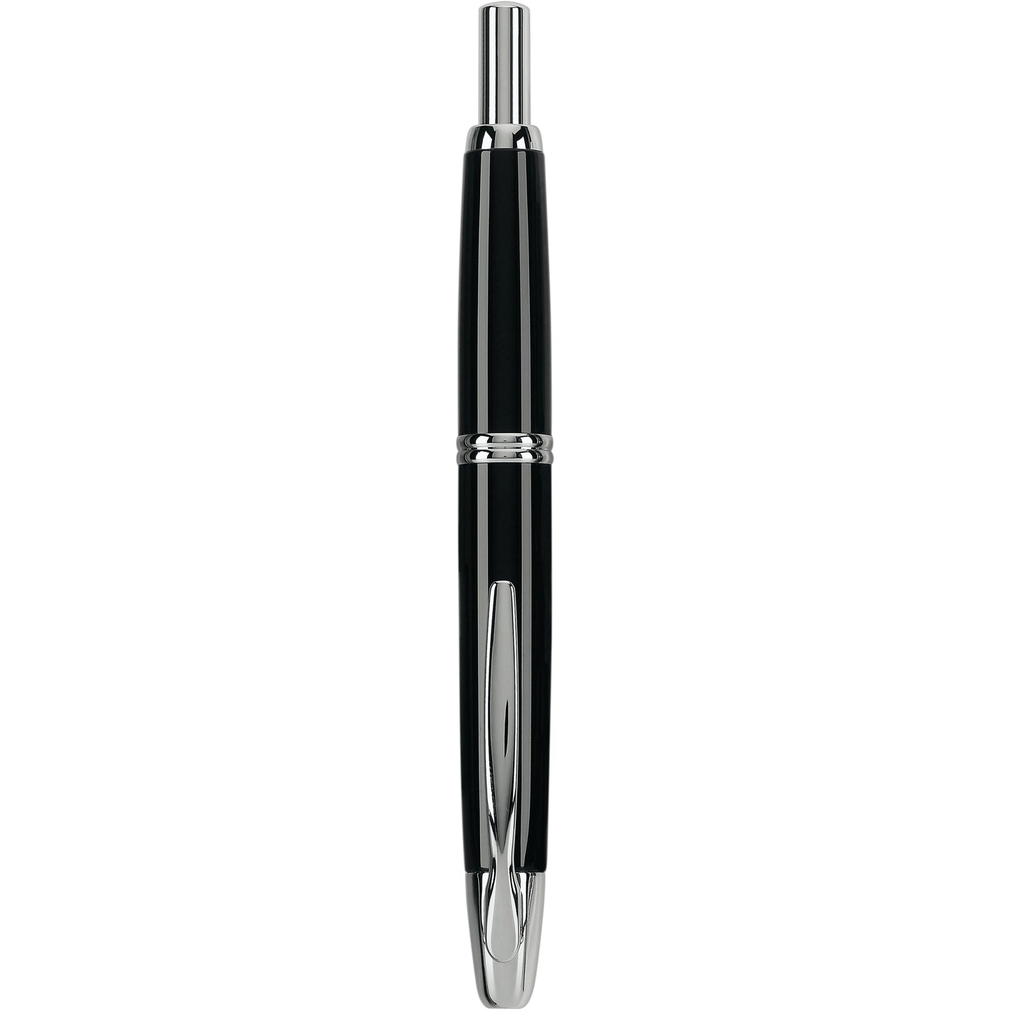 Pilot Vanishing Point Fountain Pen - Black with Rhodium Trim
