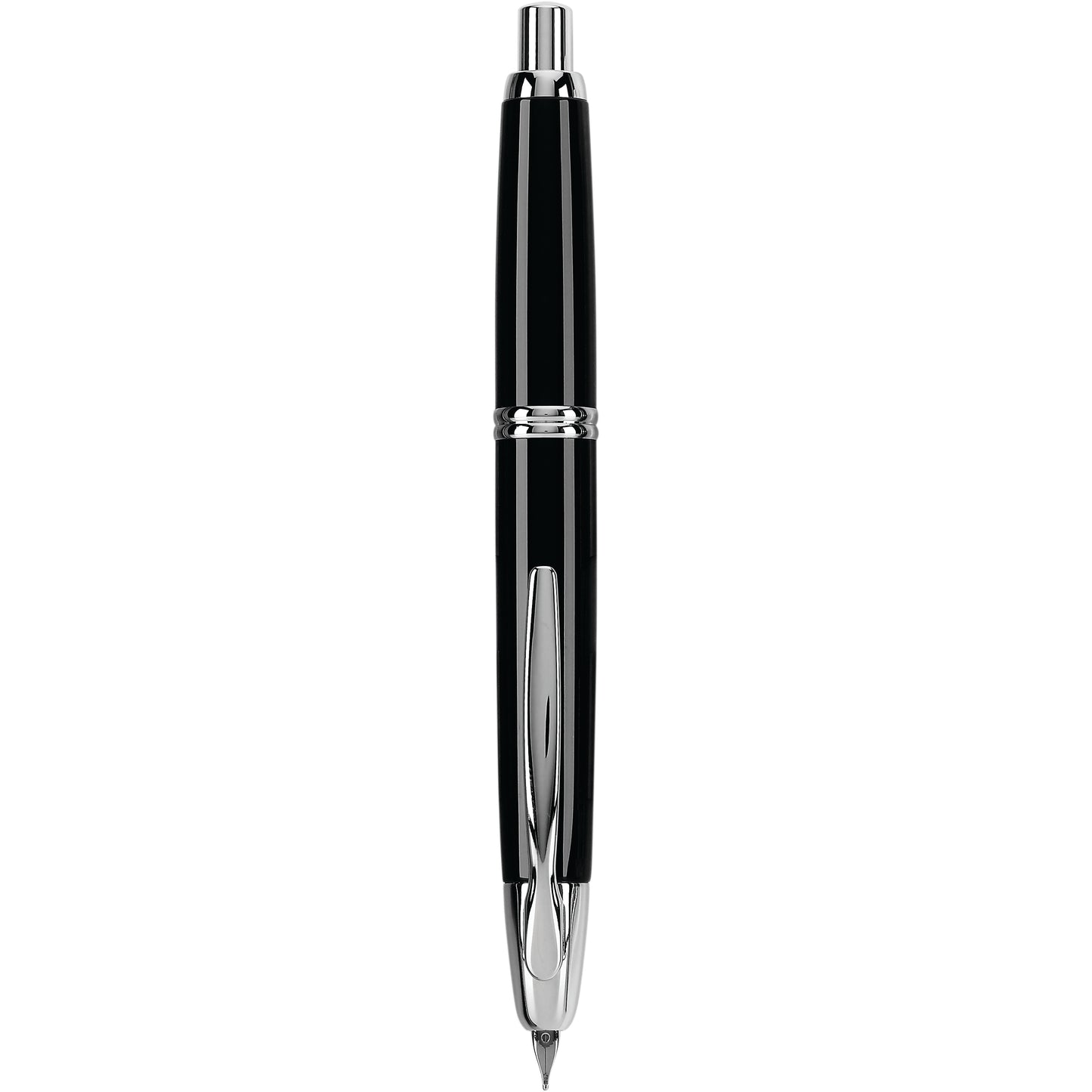 Pilot Vanishing Point Fountain Pen - Black with Rhodium Trim
