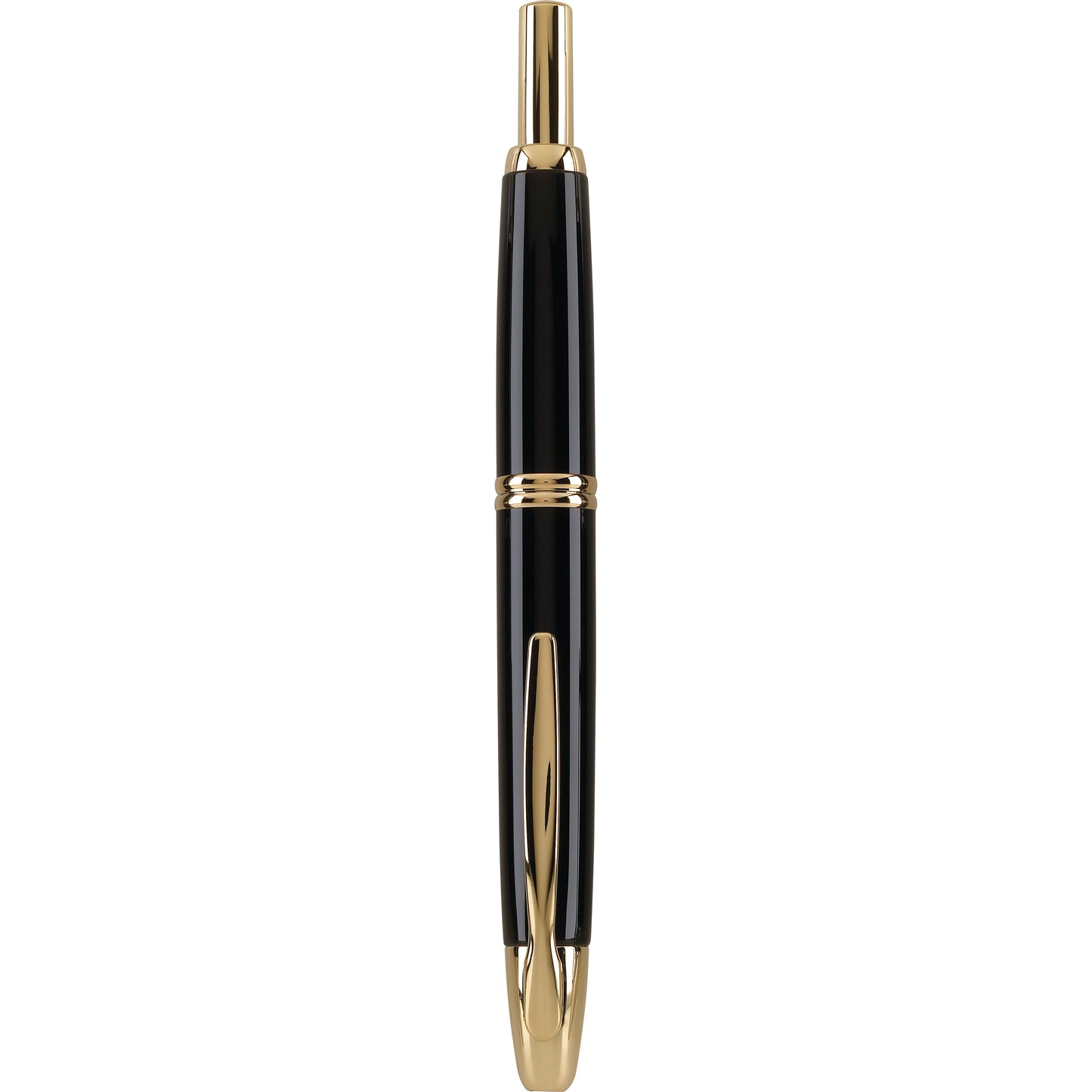 Pilot Vanishing Point Fountain Pen - Black with Gold Trim