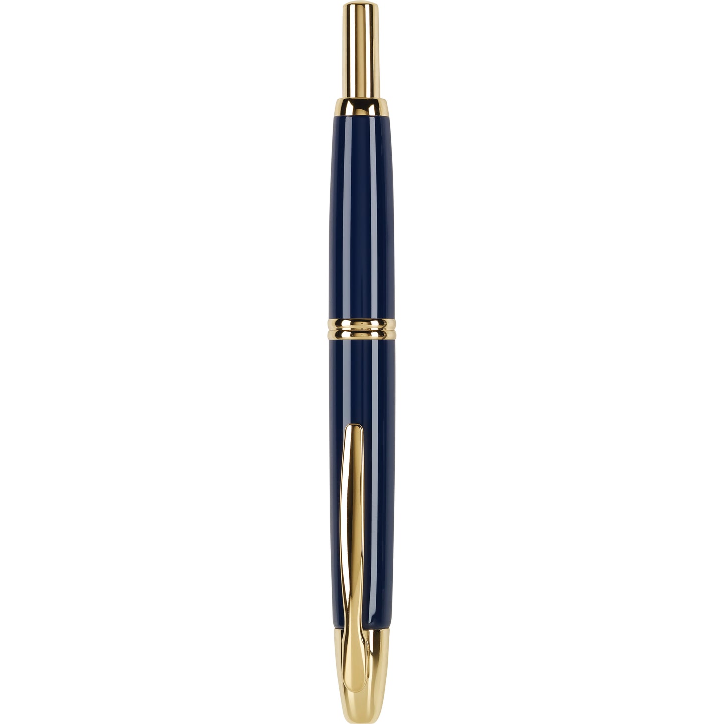 Pilot Vanishing Point Fountain Pen - Blue with Gold Trim