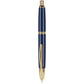 Pilot Vanishing Point Fountain Pen - Blue with Gold Trim