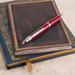 Pilot Vanishing Point Fountain Pen - Red with Rhodium Trim