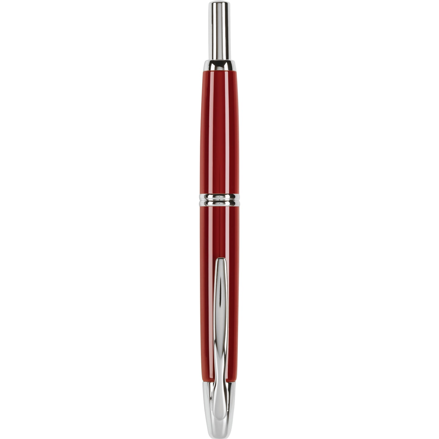Pilot Vanishing Point Fountain Pen - Red with Rhodium Trim