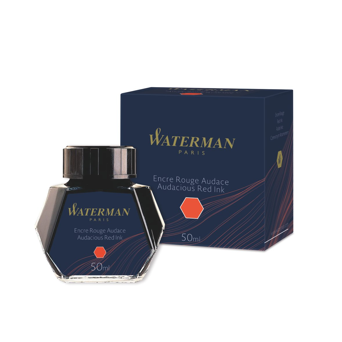 Waterman Audacious Red Bottled Ink (50ml)