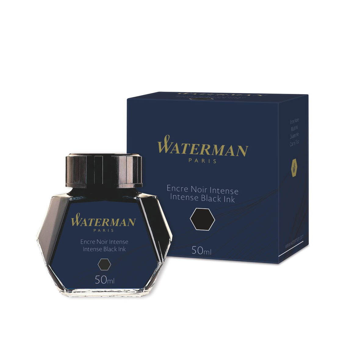 Waterman Intense Black Bottled Ink (50ml)