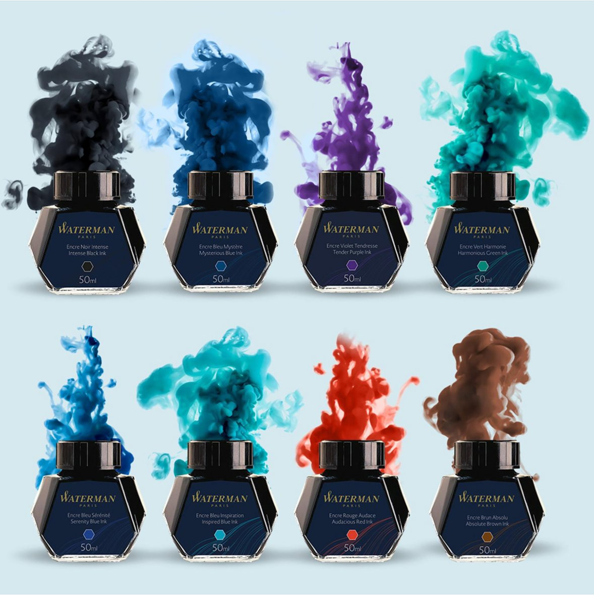 Waterman Intense Black Bottled Ink (50ml)