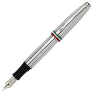 Monteverde Aldo Domani Italia Fountain Pen - Mirror Chrome (Discontinued)