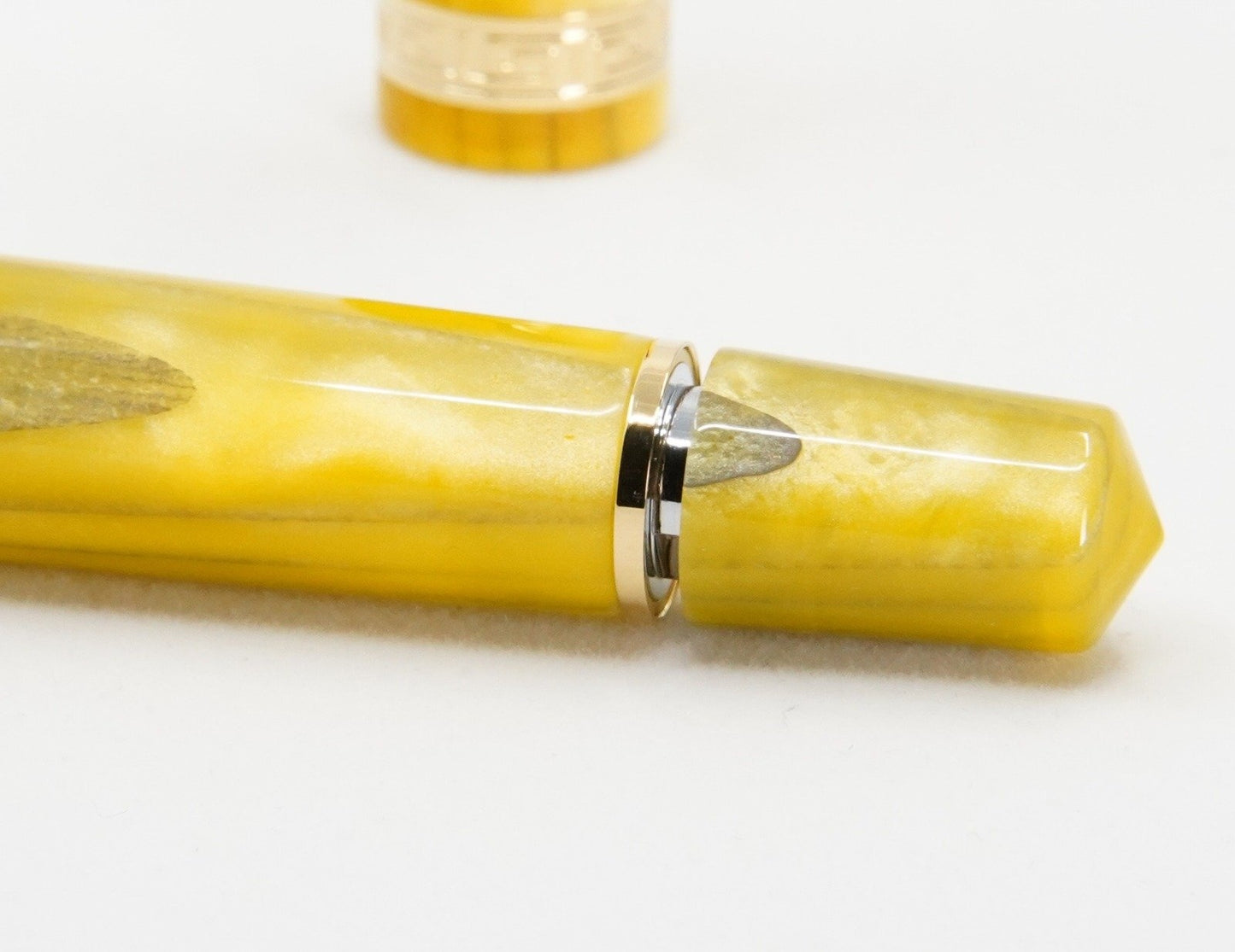 ASC Studio Pinnacle Yellow with Rhodium Trim Fountain Pen