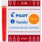 Pilot Namiki Fountain Pen Ink Cartridges - Orange