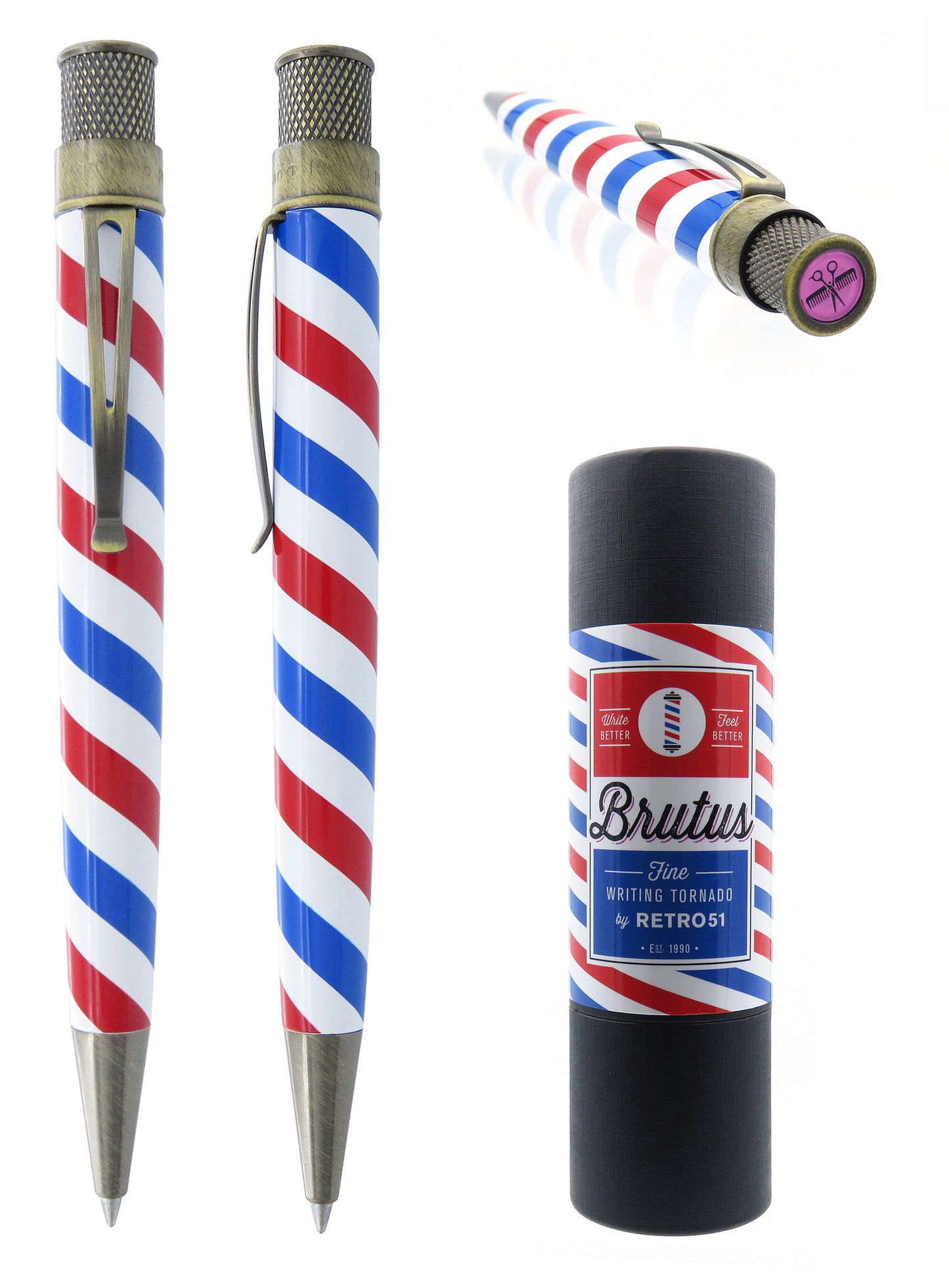 Retro 51 Tornado Rollerball - Brutus (Vintage Metalsmith) - Discontinued