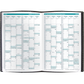Quo Vadis 2025 Business #04 Vertical Weekly Planner - Texas Blue