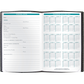 Quo Vadis 2025 Business #04 Vertical Weekly Planner - Texas Blue