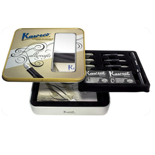 Kaweco Sport Calligraphy Set with Tin Box - Black