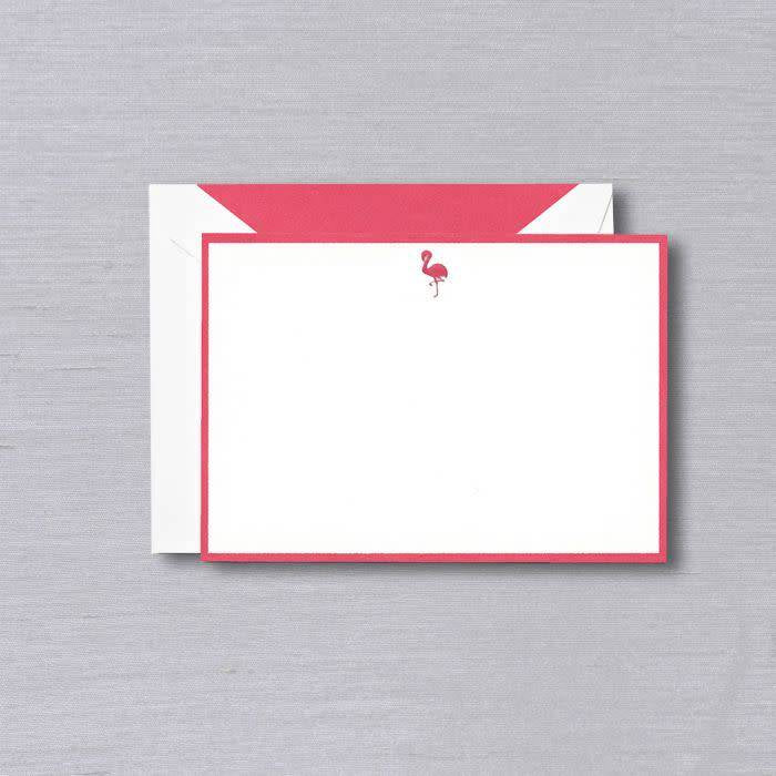 Crane Flamingo Bordered Card (10 ea)