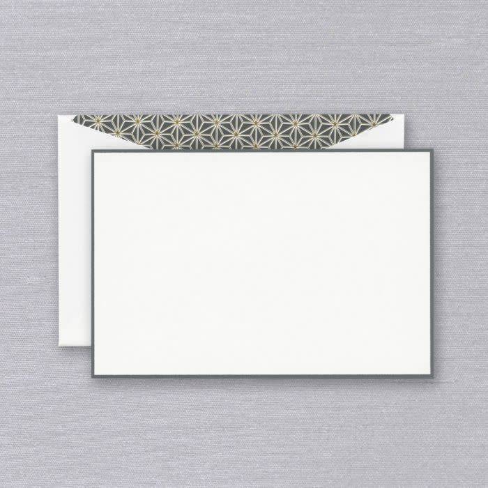 Crane Charcoal Bordered Card (10 ea)
