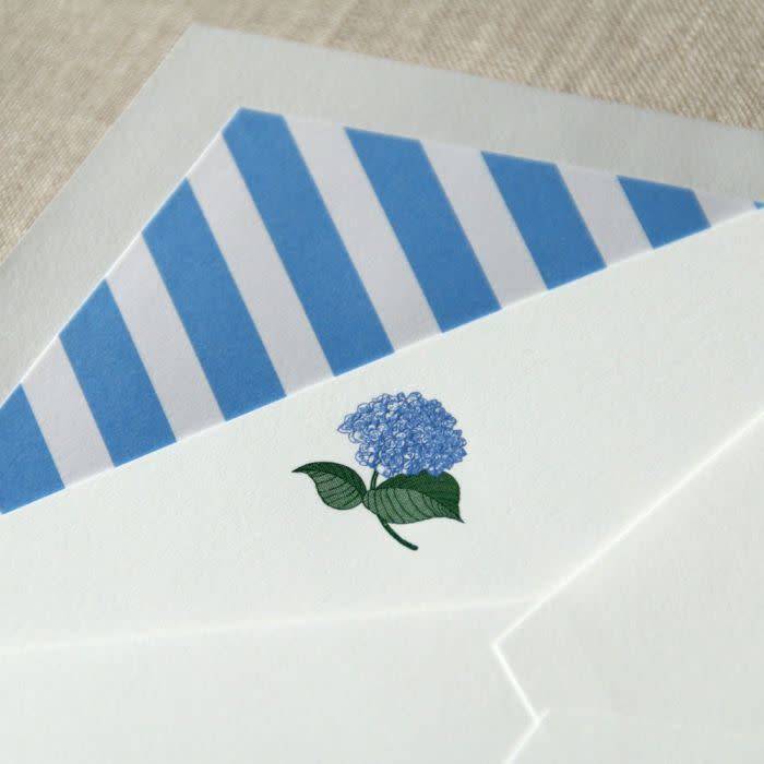 Crane Blue Hydrangea Card (10 ea)