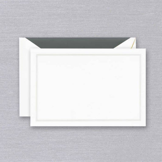 Crane Charcoal Triple Hairline Frame Card (10 ea)