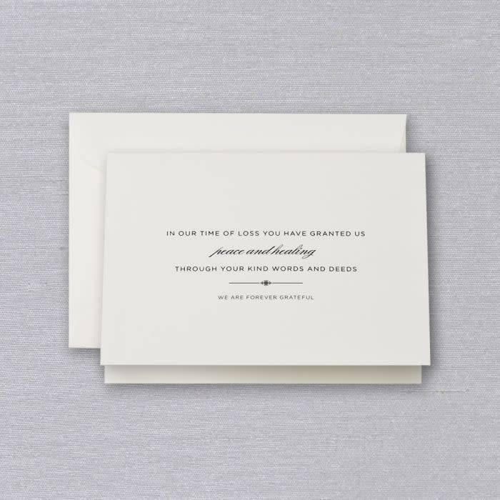 Crane Engraved Sympathy Acknowledgement Note (10 ea)