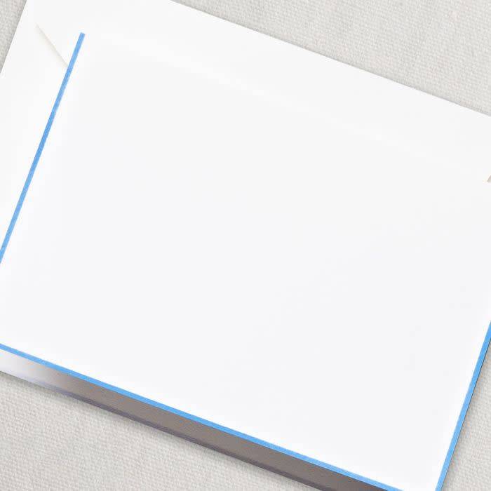 Crane Newport Blue Bordered Note (10 ea)