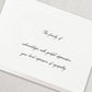 Crane Engraved Pearl White Sympathy Acknowledgement Note (10 ea)