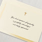 Crane Engraved Gold Cross Sympathy Acknowledgement Note (10 ea)