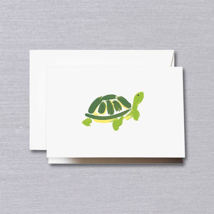 Turt Note Crane Brushstroke Turtle Note (10 ea) – Dromgoole's Fine Writing ...