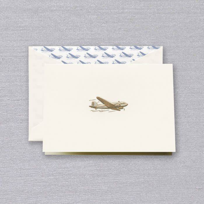 Crane Vintage Airplane Note (10 ea)