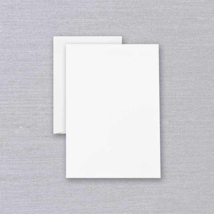 Crane Pearl White Half Sheet (40 Sheets/20 Envelopes)