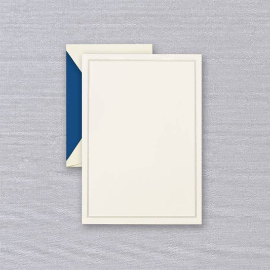 Crane Regent Blue Triple Hairline Half Sheet (20 ea)