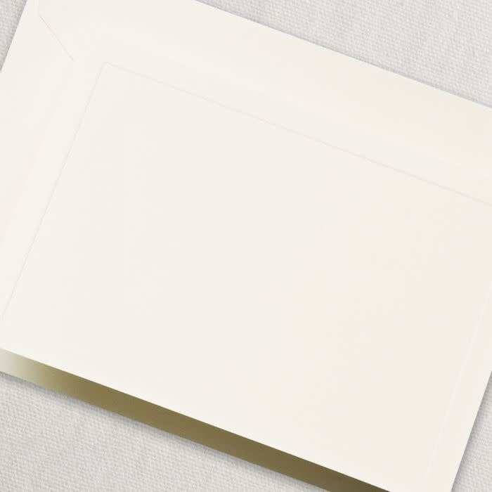 Crane Ecru Singe Debossed Panel Frame Note (20 ea)