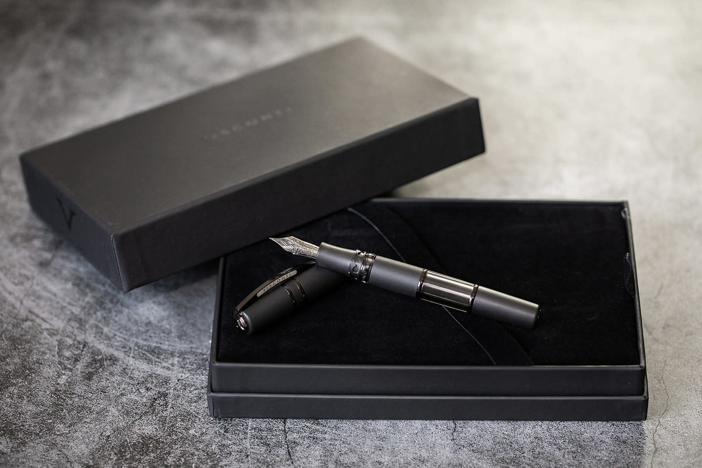 Visconti Homo Sapiens Dark Crystal Double Reservoir Fountain Pen