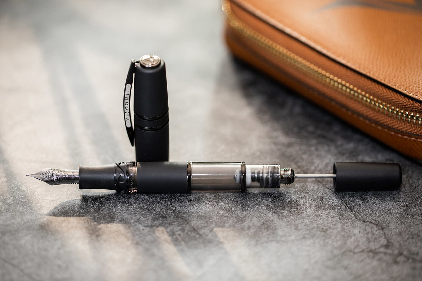 Visconti Homo Sapiens Dark Crystal Double Reservoir Fountain Pen