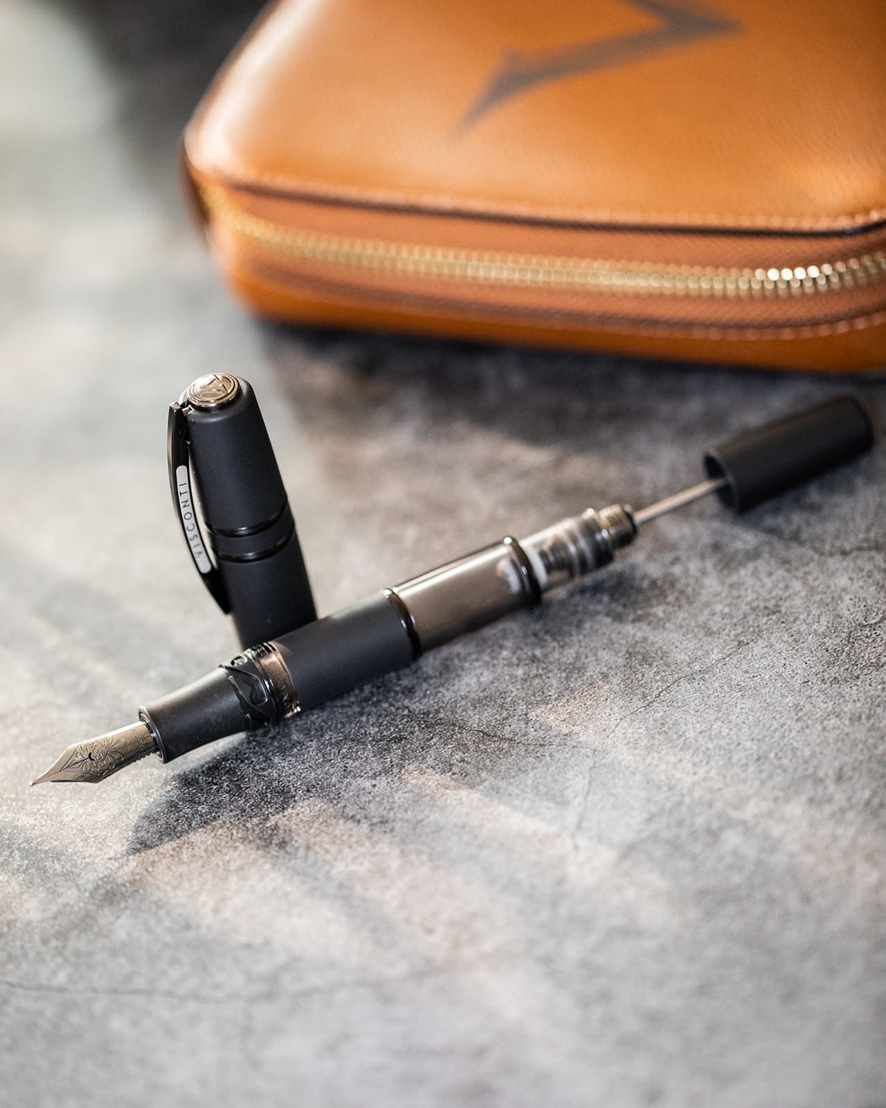 Visconti Homo Sapiens Dark Crystal Double Reservoir Fountain Pen