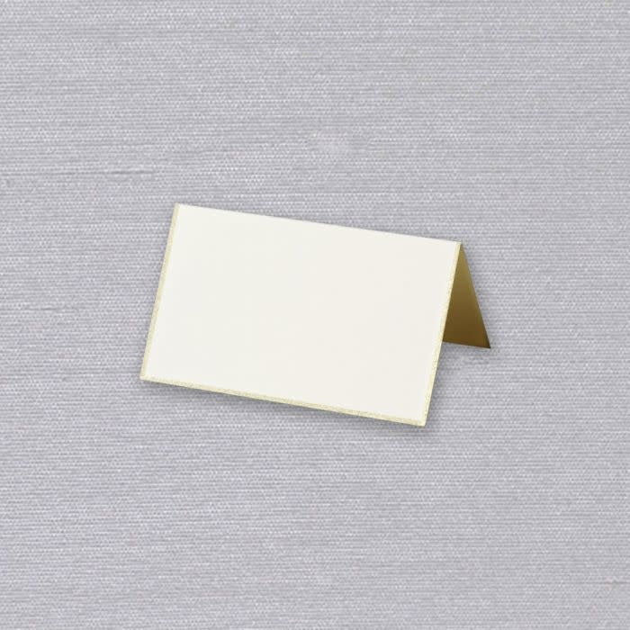 Crane Gold Bordered Ecru Place Card (100 ea)