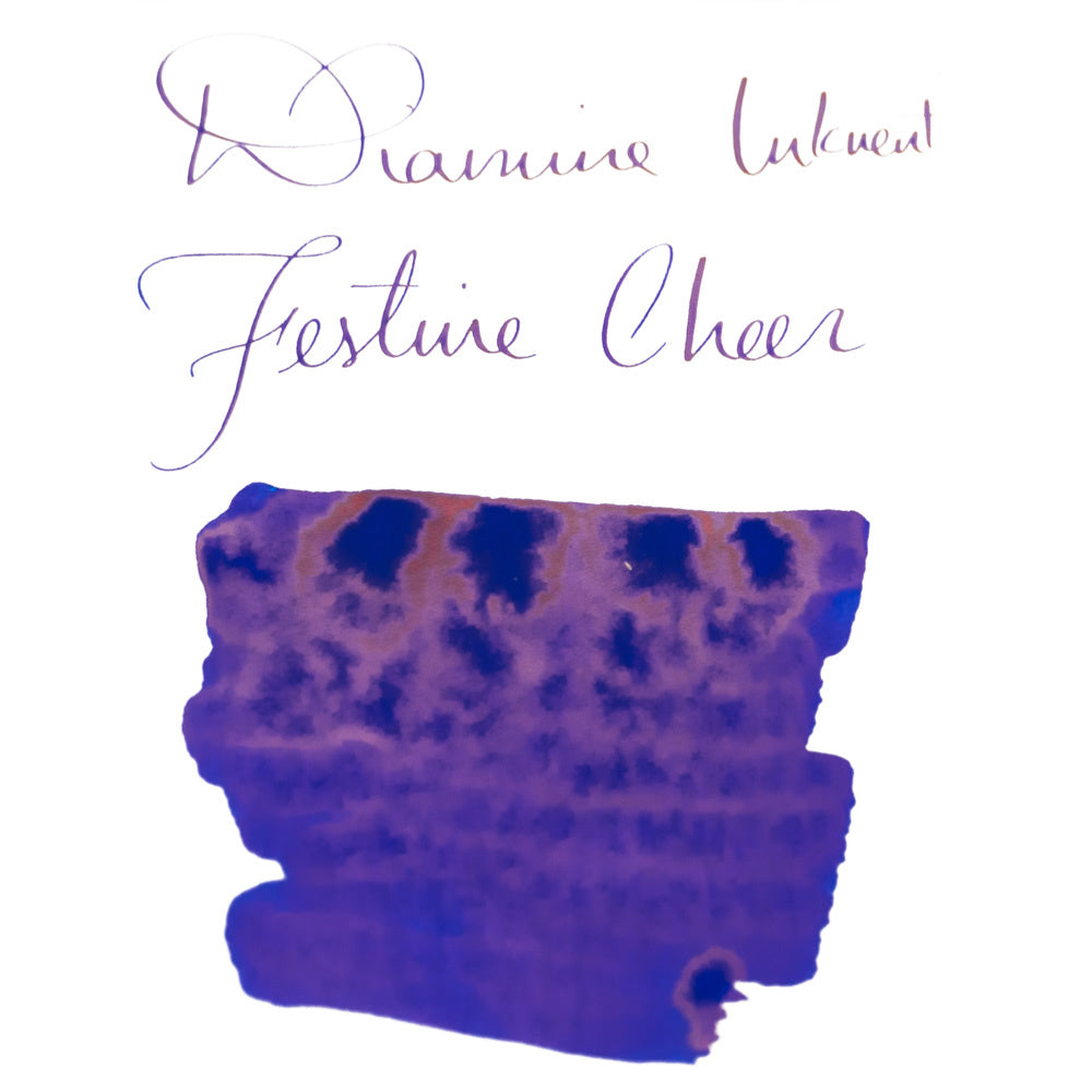 Diamine Festive Cheer (50ml) Bottled Ink (Sheening) - Blue Edition