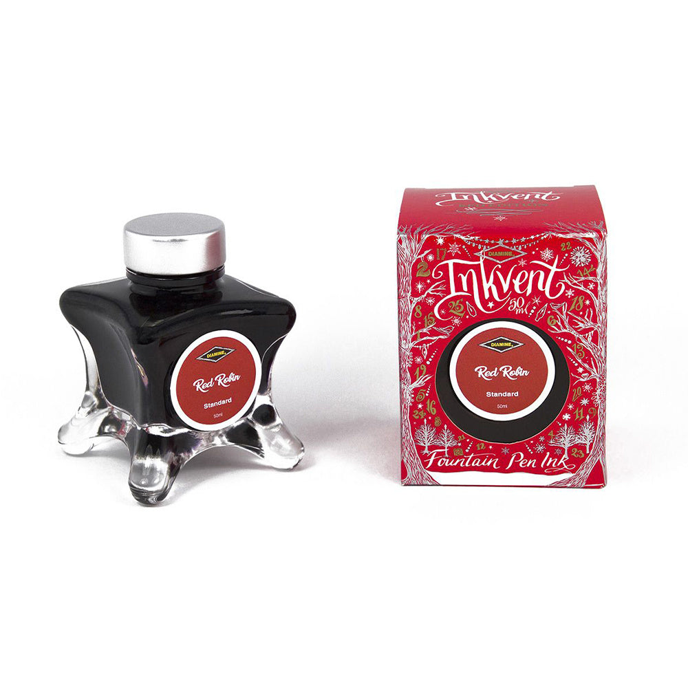 Diamine Red Robin (50ml) Bottled Ink - Red Edition