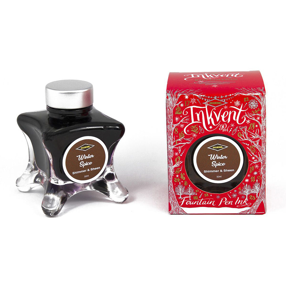 Diamine Winter Spice (50ml) Bottled Ink (Shimmering/Sheening) - Red Edition