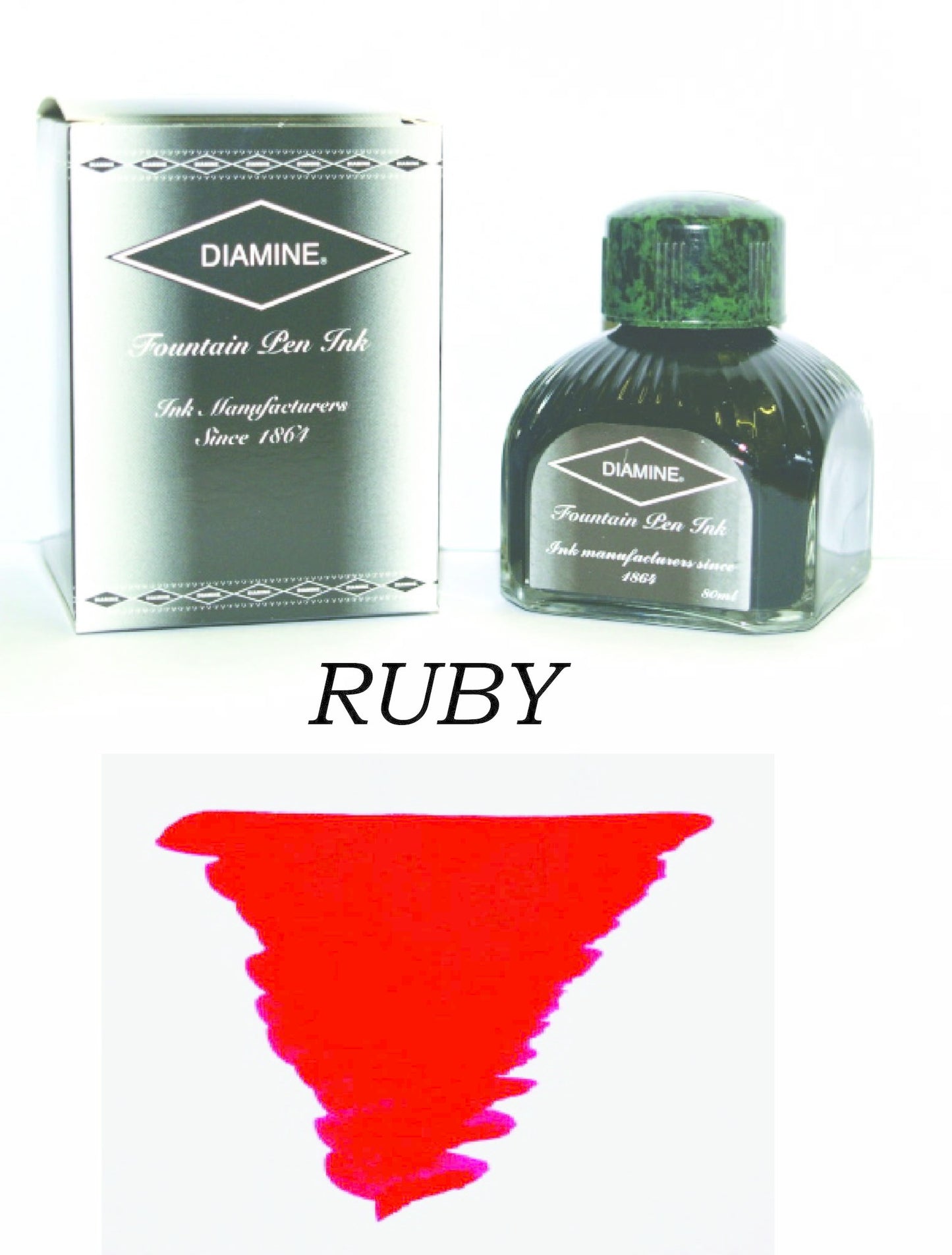 Diamine Ruby (80ml) Bottled Ink