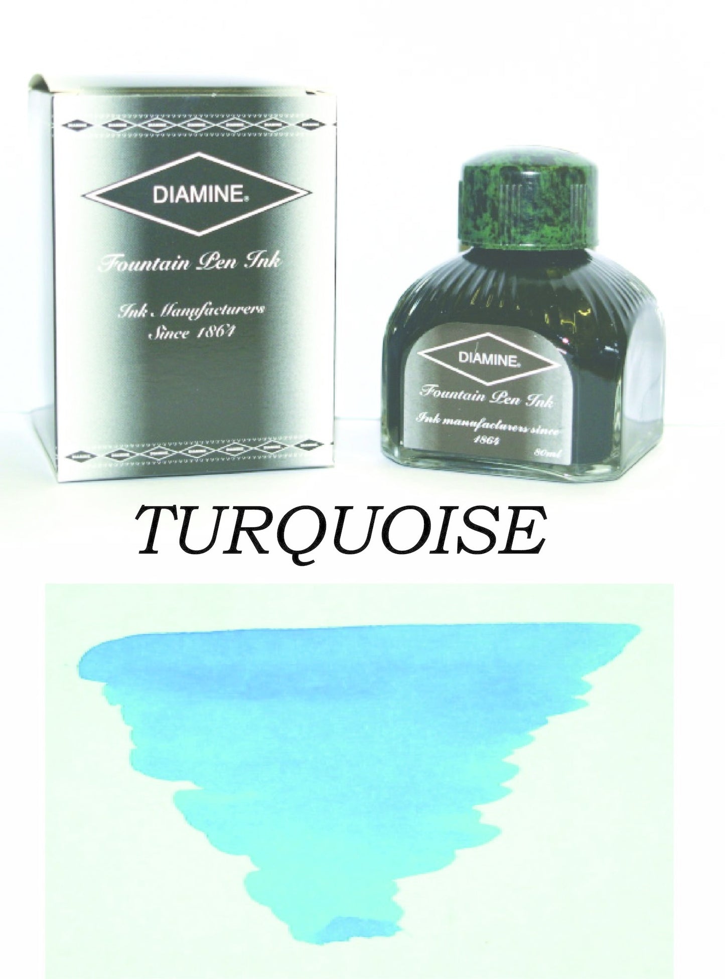 Diamine Turquoise (80ml) Bottled Ink