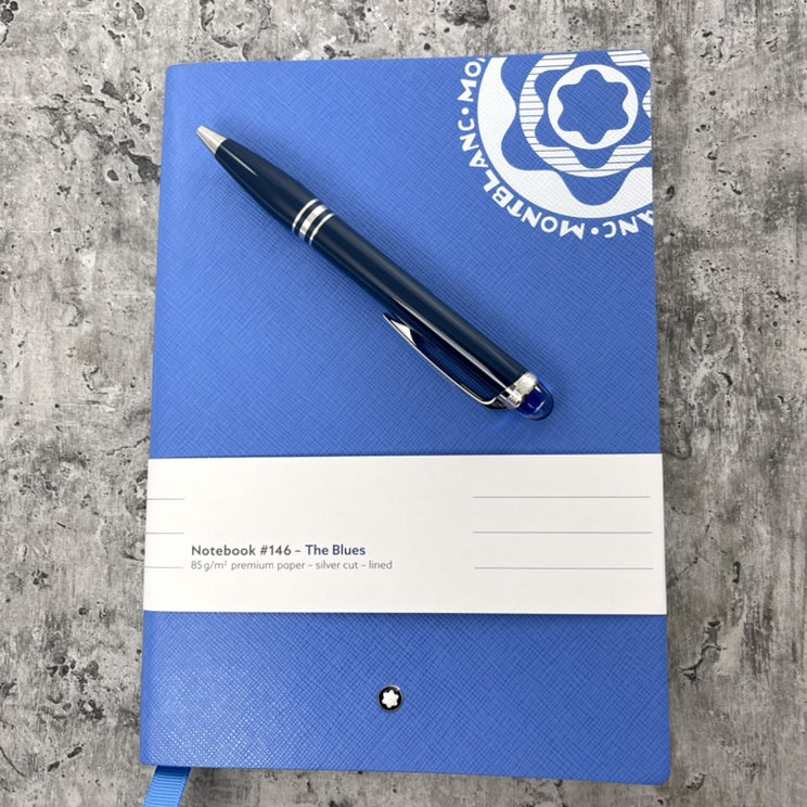 Montblanc #146 Notebook - Vintage Logo Blue Lined (Discontinued)