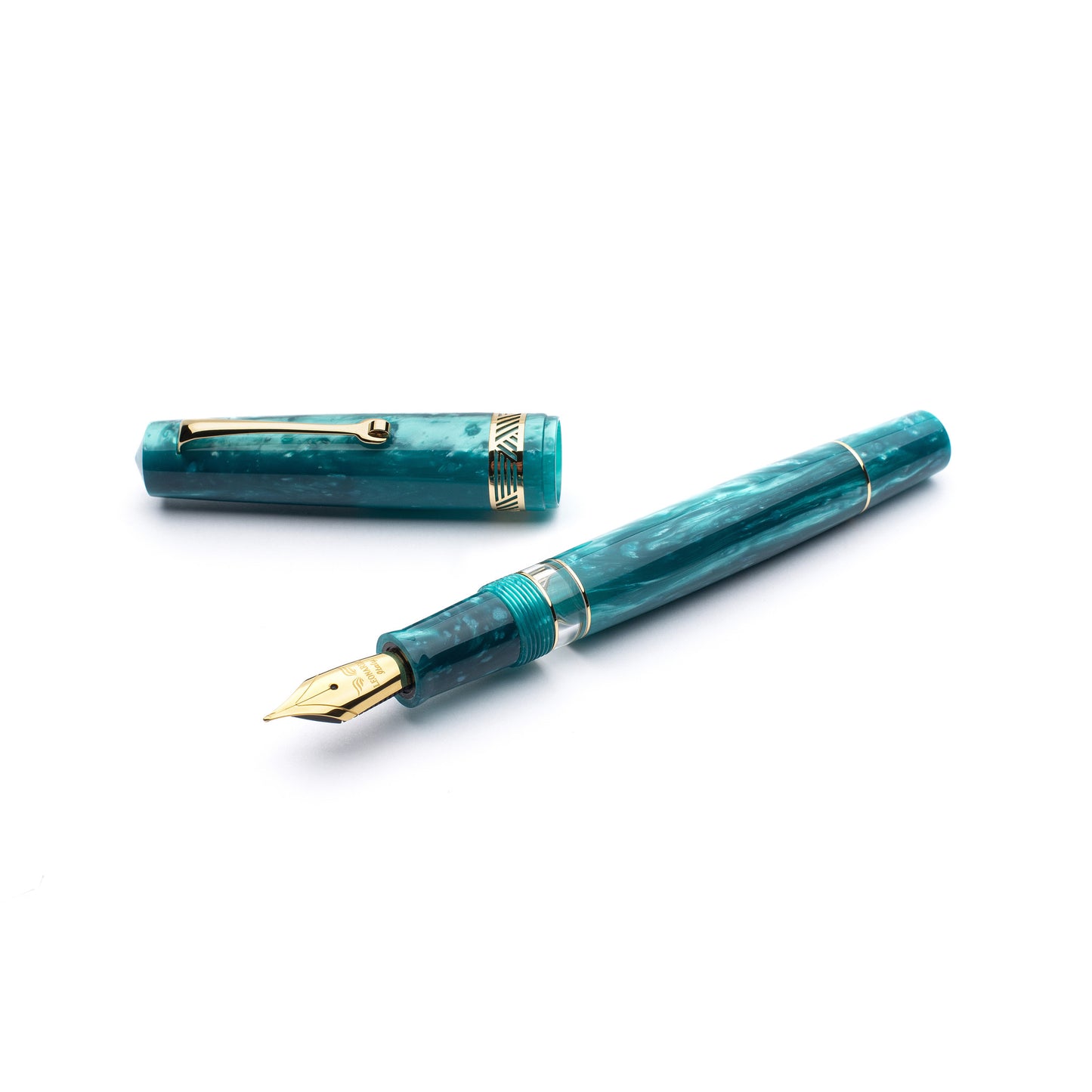 Leonardo Momento Magico Fountain Pen - Emerald with Gold Trim