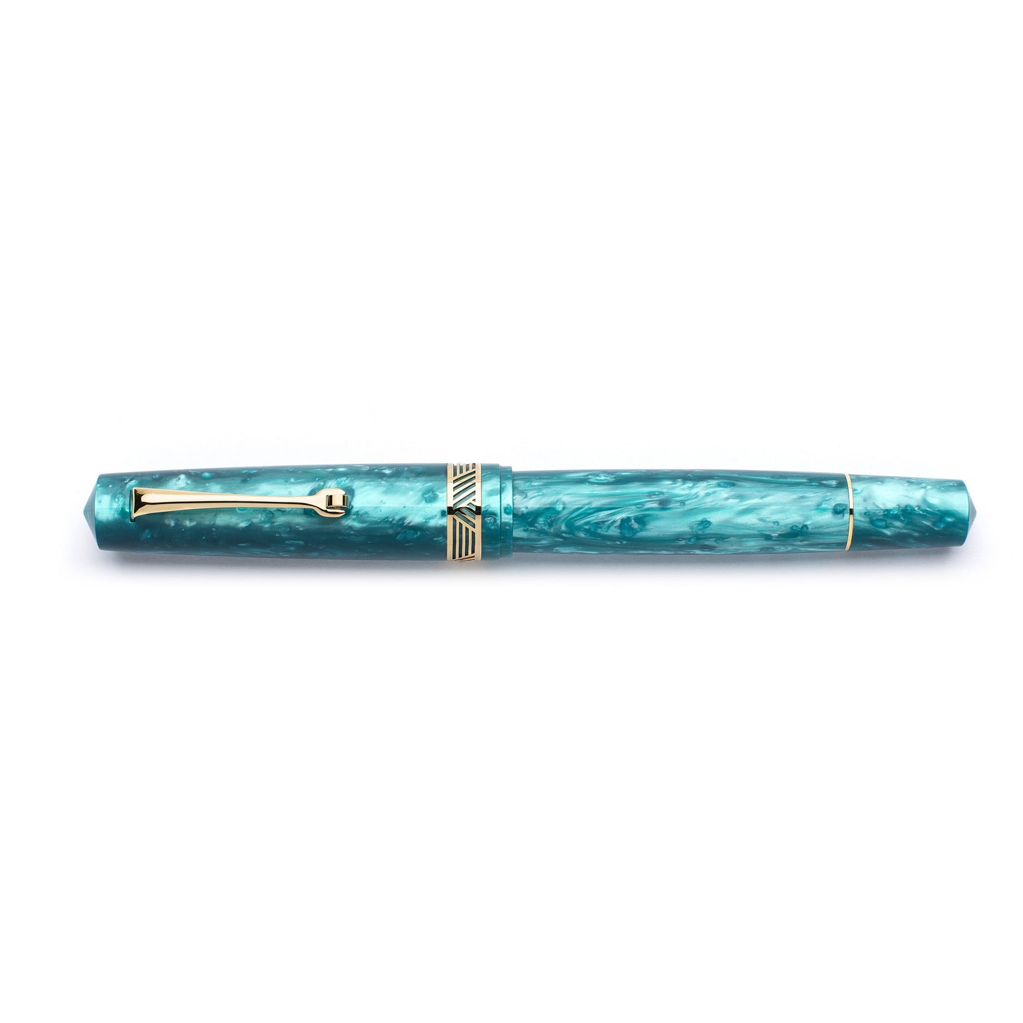 Leonardo Momento Magico Fountain Pen - Emerald with Gold Trim