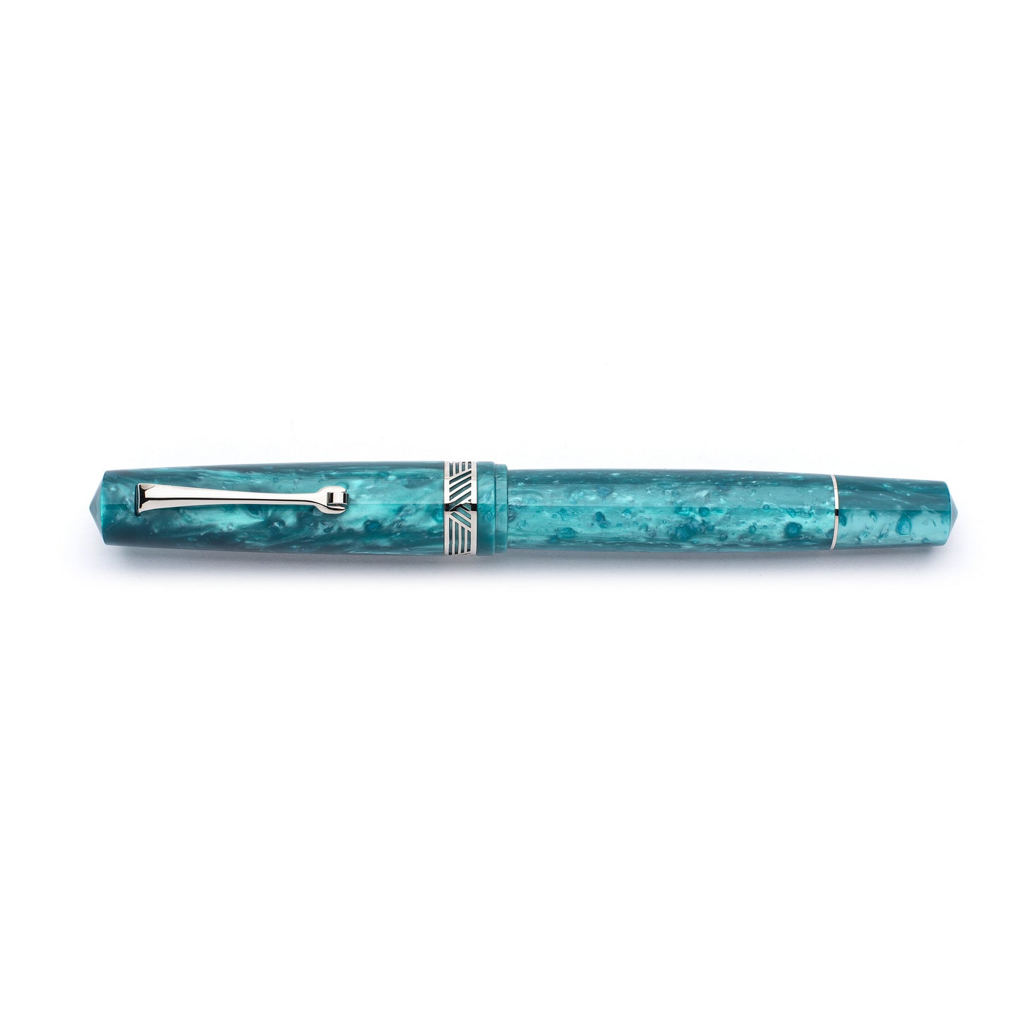 Leonardo Momento Magico Fountain Pen - Emerald with Silver Trim