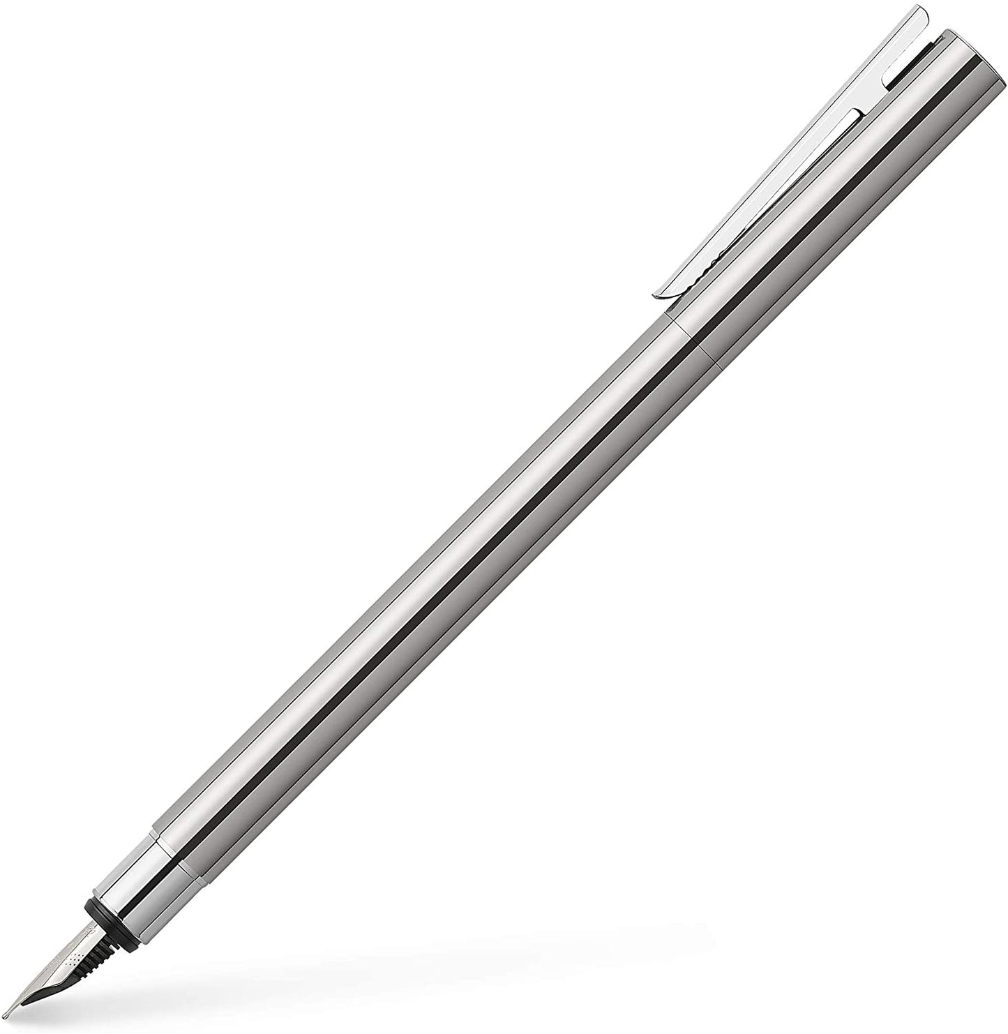 Faber-Castell Neo Slim Fountain Pen - Polished Stainless Steel